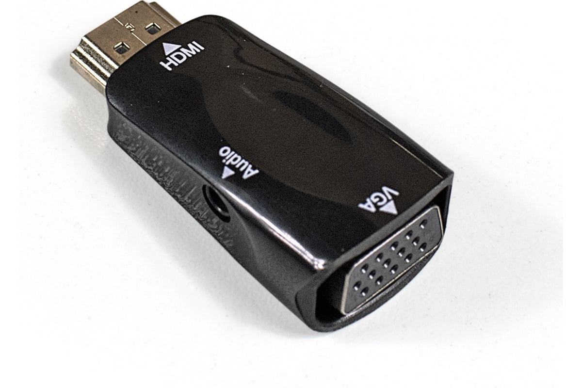 Переходник  Exegate EX284927RUS HDMI-VGA ExeGate EX-HDMIM-VGAF-C (19M/15F) <EX284927RUS>