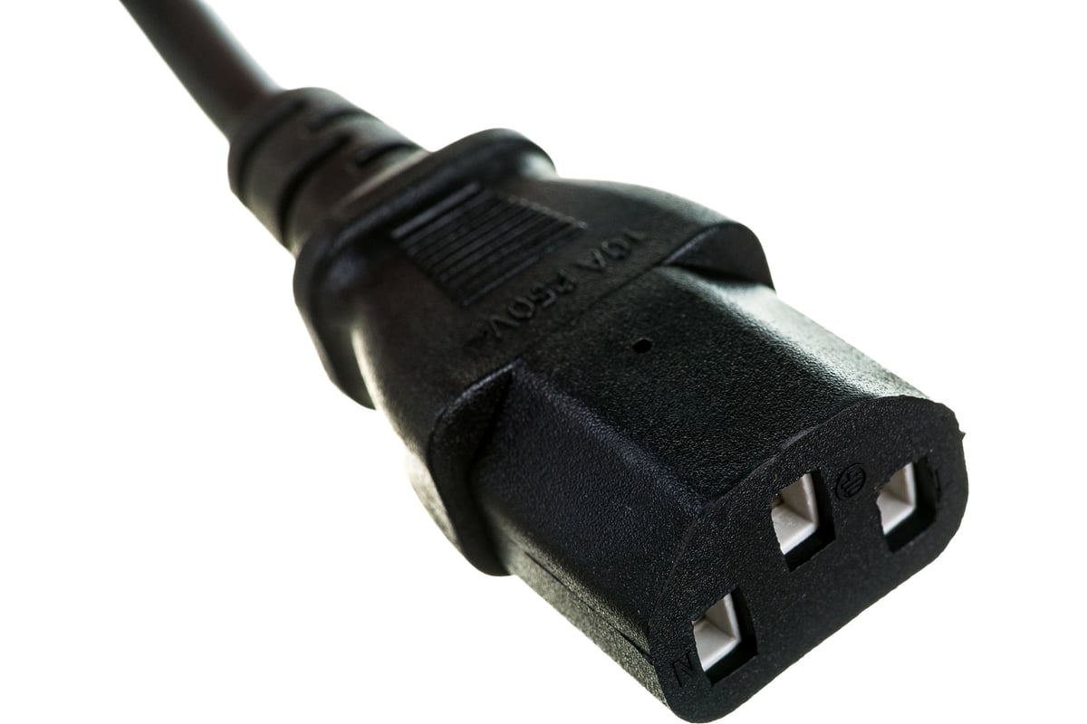 Кабель питания ExeGate Power PC-3P (Евровилка угловая Schuko->С13) VDE-250V-3*0.75-CU, 10A, 3м <EP28