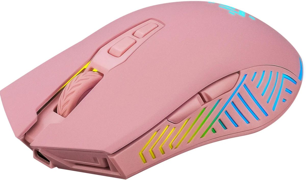 Мышь Defender Pandora GM-502, игровая, оптическая, беспроводная, USB, розовый <52501>