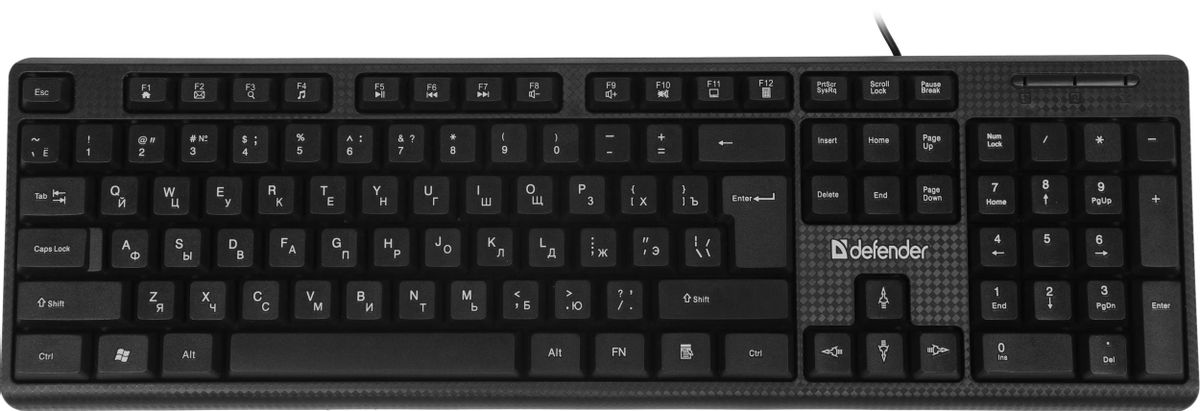 Клавиатура + мышка Defender LINE C-511 RU черный <45511>