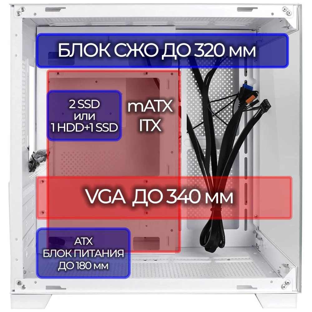 Корпус Ginzzu V420 RGB