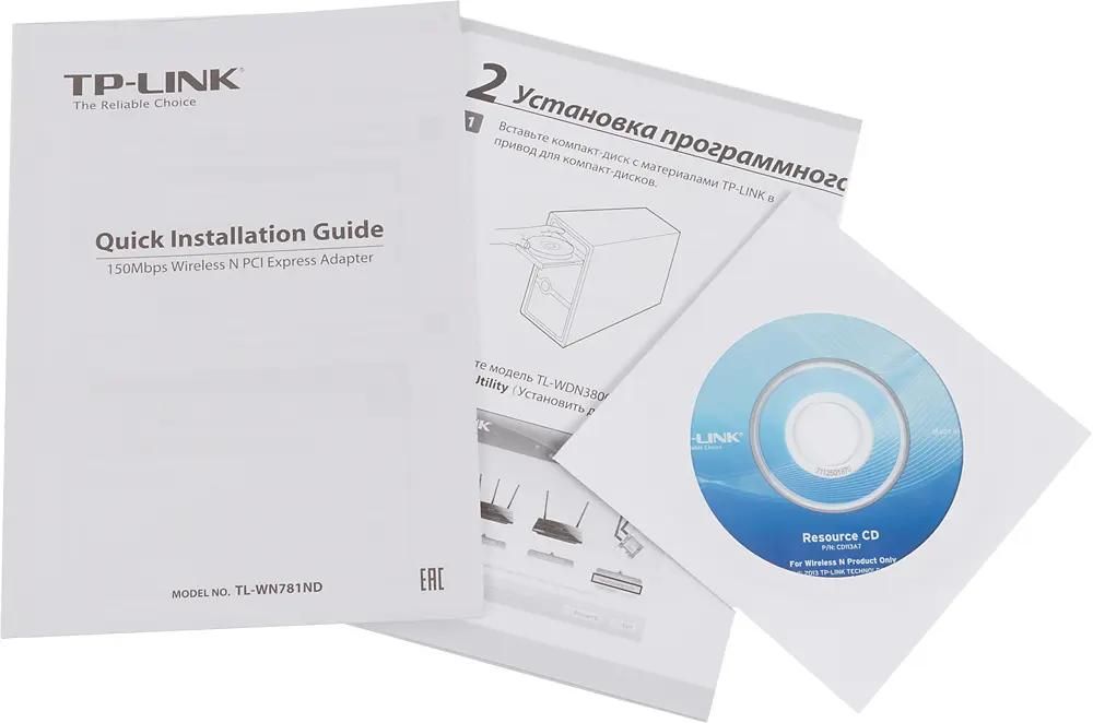 Wi-Fi адаптер TP-LINK TL-WN781ND, PCI-E
